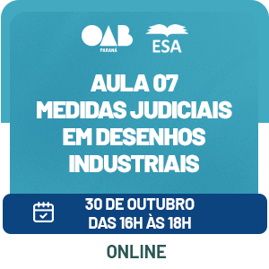 5236 Processo em Propriedade Intelectual: processo civil, penal e meios alternativos de solução de disputas -  Aula 07 Medidas judiciais em Desenhos Industriais